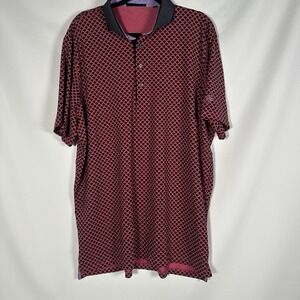 Greyson Shirt Mens XL Golf Polo Stingrays All Over Print Performance‎ Stretch